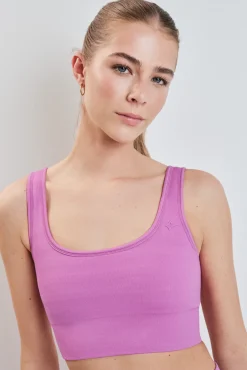 Soutien desportivo SEAMLESS COMFORT estampado vichy rosa