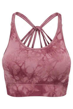Soutien desportivo sem costura tie dye