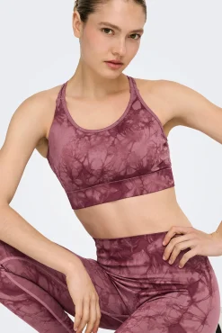 Soutien desportivo sem costura tie dye