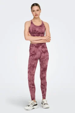 Soutien desportivo sem costura tie dye