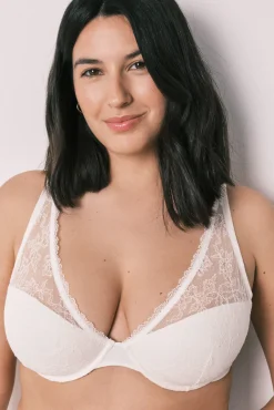 Soutien halter em renda branco INTUITIVE