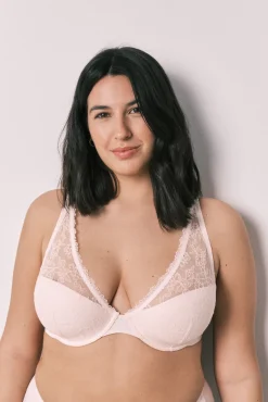 Soutien halter em renda rosa INTUITIVE