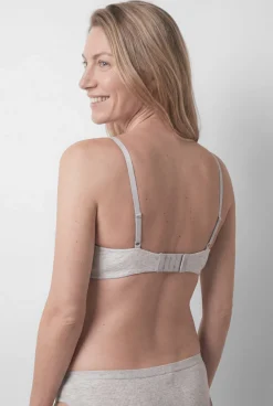 Soutien maternity triangular em algodão cinza CHARMING