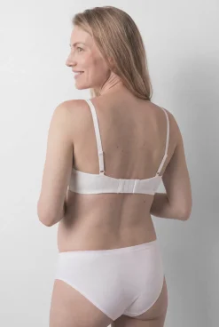 Soutien maternity triangular em algodão branco CHARMING