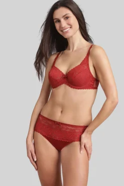 Soutien moldador com aros em renda floral