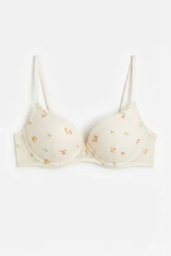 Soutien push up bordado flores GORGEOUS branco