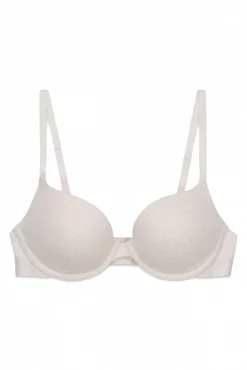 Soutien push-up canelado em algodão bege GORGEOUS