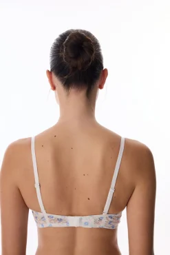 Soutien push-up com aros em renda floral