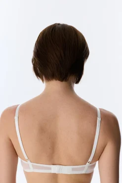 Soutien push-up decote em V floral