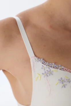 Soutien push-up decote em V floral