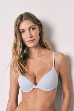 Soutien push up em algodão azul GORGEOUS
