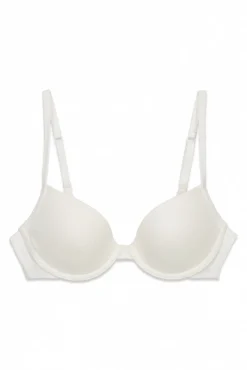 Soutien push-up em algodão branco