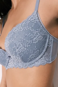 Soutien push-up em renda azul GORGEOUS