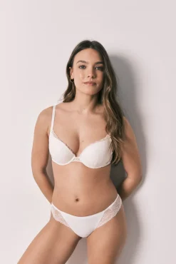 Soutien push-up em renda branca GORGEOUS