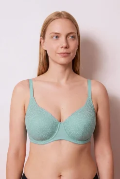 Soutien push-up em renda verde GORGEOUS