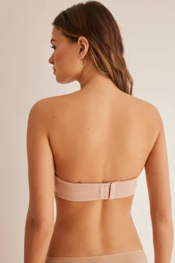 Soutien sem alças algodão nude