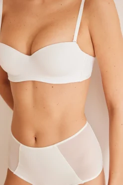 Soutien sem alças de algodão branco