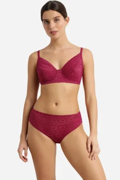Soutien sem aro de renda floral