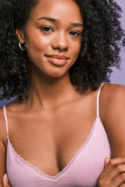 Soutien top pointelle rosa