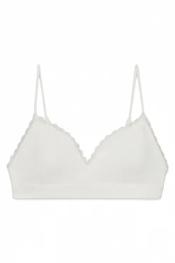 Soutien top sem costura de renda branco