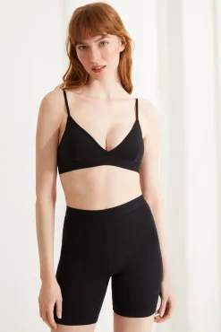 Soutien triangular algodão preto