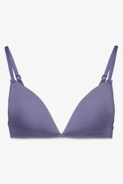 Soutien triangular em algodão azul CHARMING
