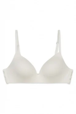 Soutien triangular em microfibra e renda branco CHARMING
