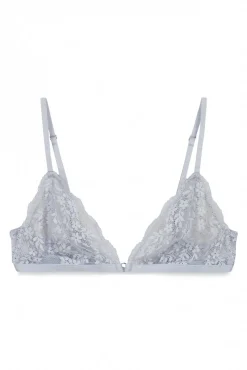 Soutien triangular em renda azul NATURAL