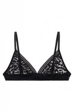 Soutien triangular NATURAL em renda preto