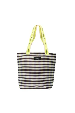 Stripe pattern bag - Black and white