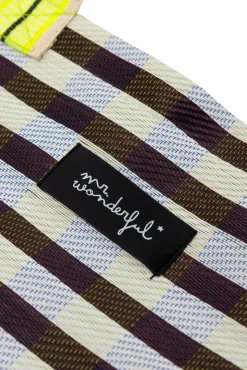 Stripe pattern bag - Black and white