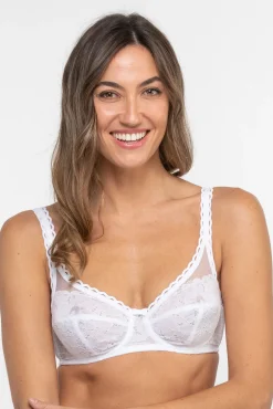 Sutiã de suporte em renda reciclada