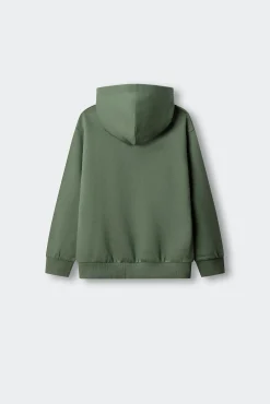 Sweatshirt básica aberta menino