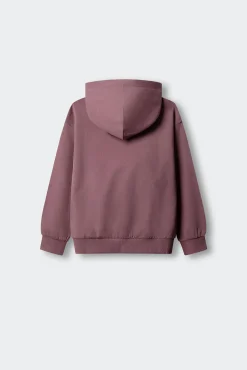 Sweatshirt básica aberta menina