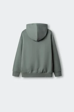 Sweatshirt básica aberta menino