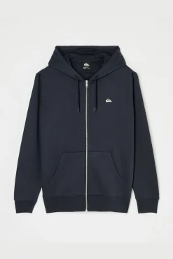 Sweatshirt com capuz e fecho-éclair