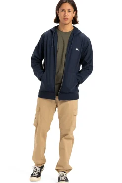 Sweatshirt com capuz e fecho-éclair