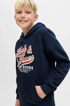 Sweatshirt com capuz e logo