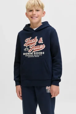Sweatshirt com capuz e logo