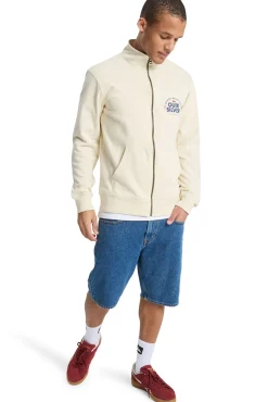 Sweatshirt com fecho éclair e gola alta (mock neck)