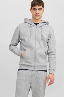 Sweatshirt com fecho-éclair