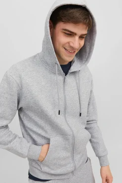Sweatshirt com fecho-éclair