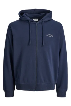 Sweatshirt com fecho-éclair, estilo descontraído