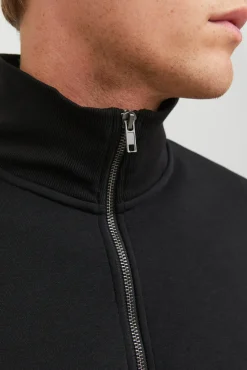Sweatshirt com fecho-éclair