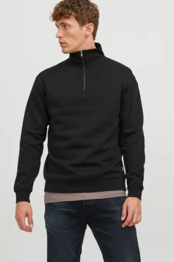 Sweatshirt com fecho-éclair