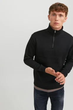 Sweatshirt com fecho-éclair