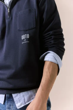 Sweatshirt com gola vespa