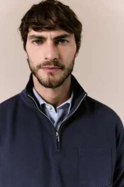 Sweatshirt com gola vespa