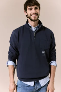Sweatshirt com gola vespa