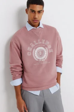 Sweatshirt efeito tingida